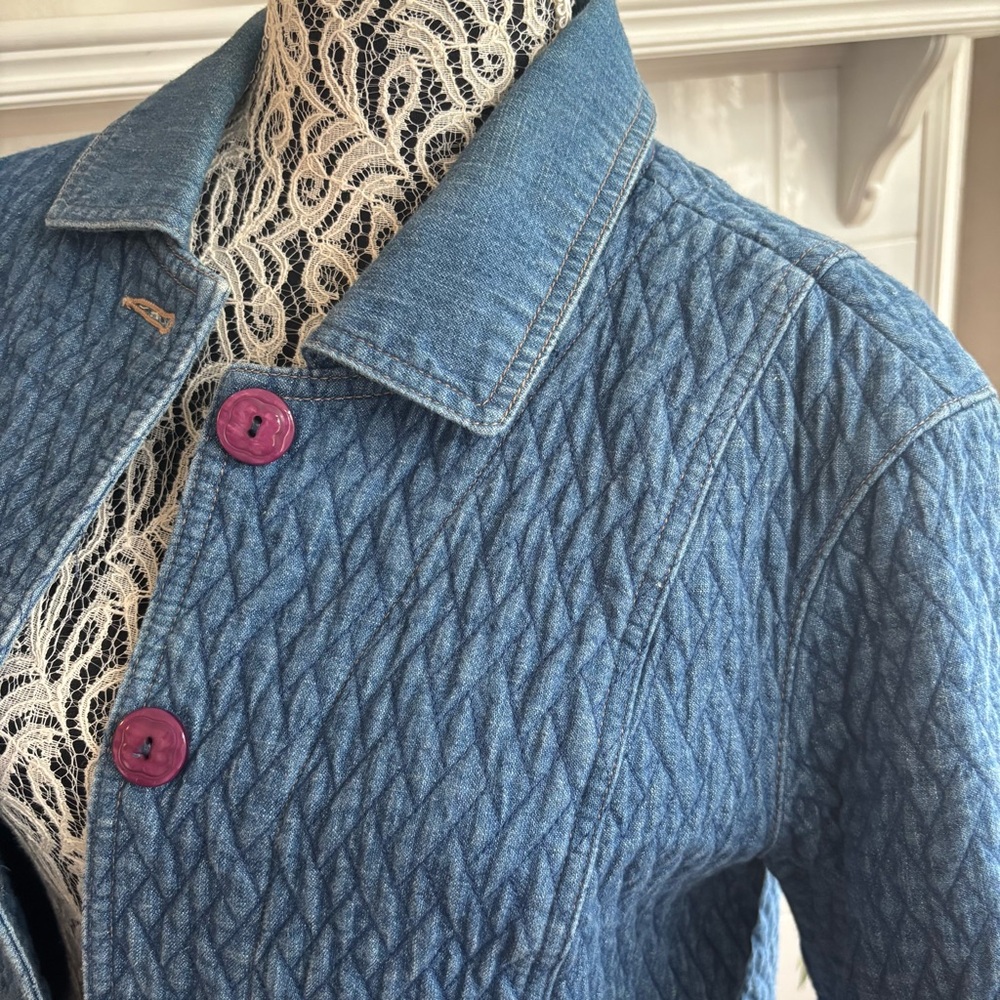 Koret Petite Quilted Denim Women's Jacket